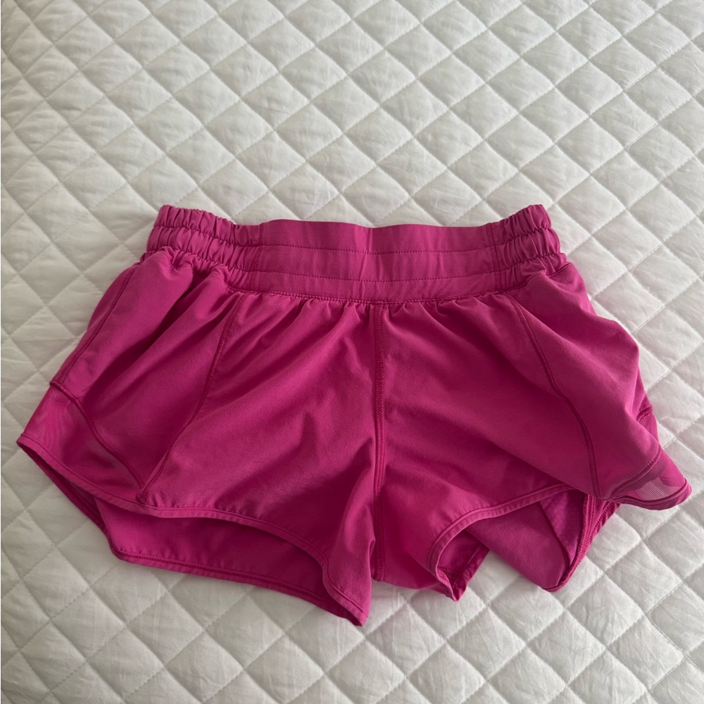 Lululemon Hot Pink Hotty Hot Shorts-Size 4